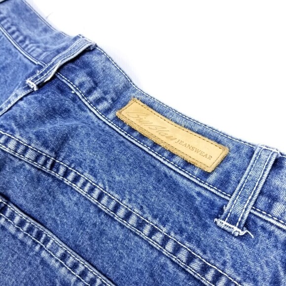 Vintage Bill Blass 90s Western Easy Ombre Tie-Dye Tapered Jeans Womens 10 Petite - Picture 6 of 7